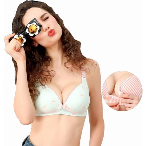 Wholesale Mom Sleep Breastfeeding Adjusted-Straps Seamless Nursing Bra Pregnancy Maternity Bra Super Comfortable Front Closure