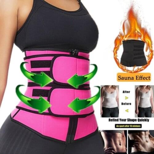 Tummy Control Strap Slimming Fitness Belt Shaperwear Waist Trainer Neoprene Sauna Belt for Women Weight Loss Cincher Body Shaper