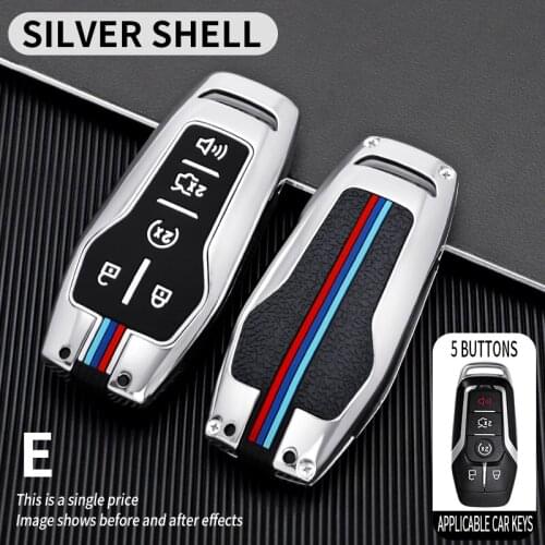 Car Smart Remote Car Key Shell Case for Ford Fusion Mondeo Mustang F-150 Explorer Edge for Lincoln MKZ MKC, Fob 4/5 Button