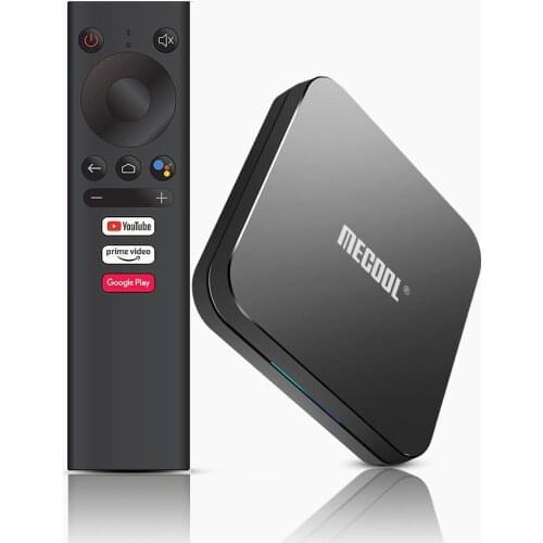 Google Certified MECOOL KM9 Pro Android 10.0 TV Box 4G/32G Amlogic S905X2 Voice Control 2.4/5GHz Dual Wifi BT4.1 4K Media Player