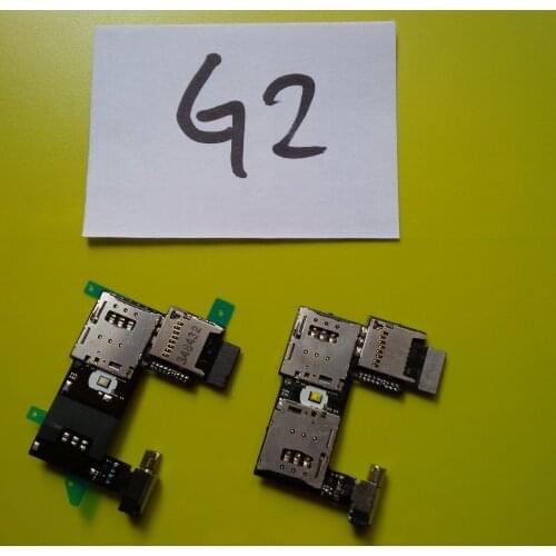 10Pcs/Lot Single/Dual XT1068 Memory SD Card Ribbon For Moto G2 XT1069 Sim Card Slot Connector Flex Cable + tracking