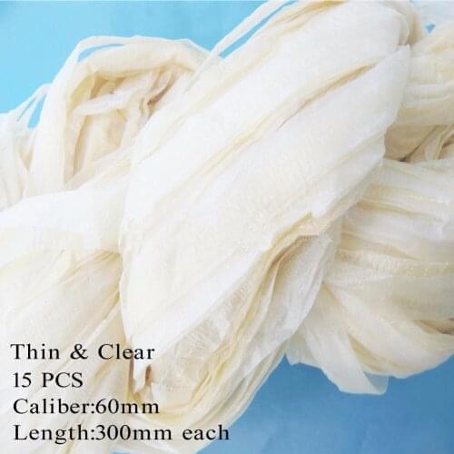 15pc x30cm Caliber 6cm BBQ Hot Dog Casing for Sausages Grilled Basters Meat Poultry Sausage Packaging Tools Inedible Casings