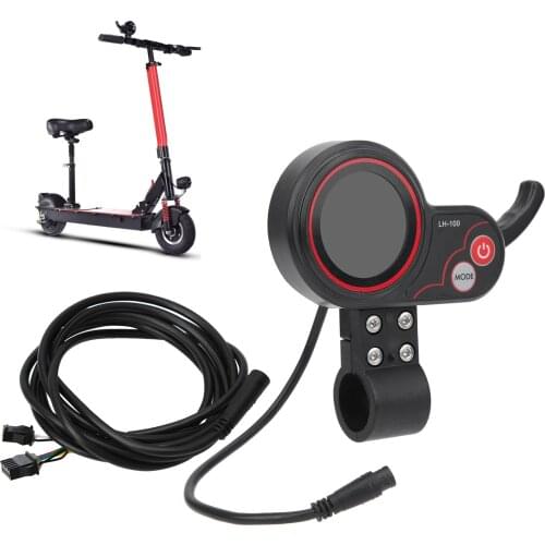 LCD Display Thumb Throttle 24V/36V/48V/60V E-bike Thumb Throttle 2 in 1 Dashboard Control Panel for Electric Bicycle Scooter