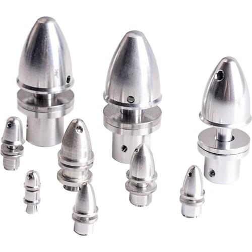 Propeller Adapter,2mm/3.17mm/4mm/5mm/6mm/8mm/10mm RC Aluminum Bullet Propeller Adapter Holder For Brushless Motor Prop Airplane