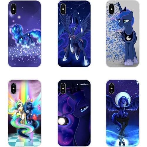 Accessories Phone Cases Covers For Xiaomi Redmi Note 3 4 5 6 7 8 Pro Mi Max Mix 2 3 2S Pocophone F1 My Little Pony Luna
