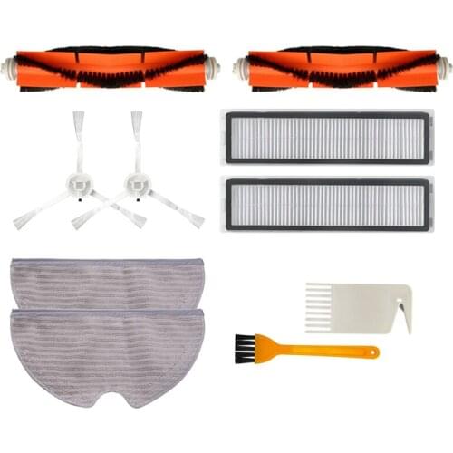 For XIAOMI Dreame D9 Robot Vacuum Cleaner Accessories Main Brush Cover Side Brushes HEPA Filter Mop Rag Wheel Parts