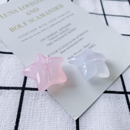 DIY jewelry accessories jelly color star star shape loose beads earrings necklace jewelry accessories materials