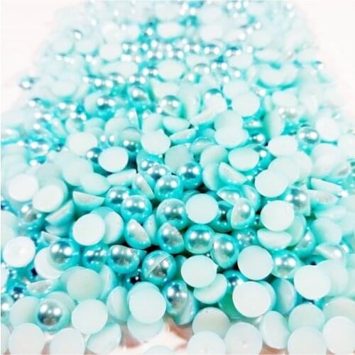 ByOzrasTurkuaz Half Pearl Beads 100 Pcs wedding bride mariage хна henna