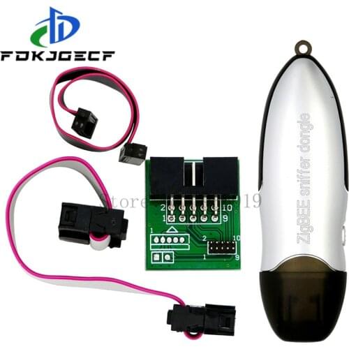 CC2531 CC2540 +Shell BLE 4.0 Zigbee Sniffer Wireless Board Dongle Capture Module USB Programmer Downloader Cable Connector