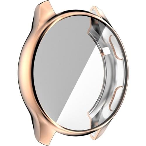 24BB Case Compatible with -OnePlus Watch 46mm with Ultra Thin TPU Plated Screen Protector, Shockproof Bumper Shell