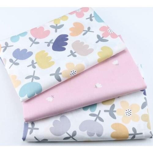 Flower Series Cotton fabric DIY sewing uphostery craft for Baby&Children Quilting Sheets Dress Material