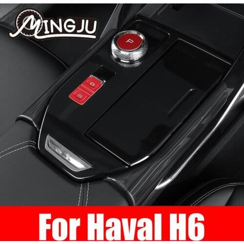 Car Console Gearbox Panel Trim Gear Decorative Strips On Both Sides of The Stylin Stainless Steel For Haval H6 2021 2022 3th