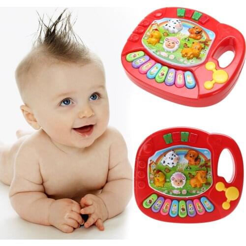 Baby Piano Musical Toys for Children Kids Musical Educational Piano Cartoon Animal Farm Developmental Baby Toy Toys Random Color