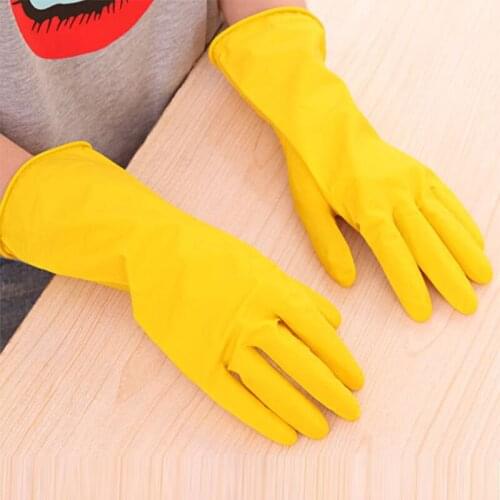 Hot 1 Pair Kitchen Dish Washing Gloves Household Waterproof Gloves Rubber Gloves For Washing Clothes Cleaning Gloves For Dishes