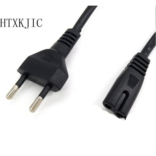 1.5m Europe European EU plug power supply Cable 2-prong 2 power outlet Cord IEC 320 IEC320 C7 for Laptop Notebook