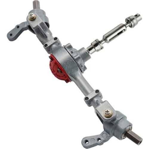 Metal Differential Front and Rear Axle Bridge Housing with Drive Shaft Kit for WPL RC Car Accessories Parts