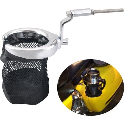 Motorcycle chrome Passenger Drink Cup Holder Bottle Holder Bracket Support For Honda Goldwing GL1800 2001-2015 F6B 2013-2015
