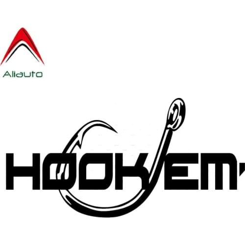 Aliauto Cover Scratch Car Sticker Hook Em Fishing Vinyl Accessories Sunscreen Waterproof Reflective Decal PVC,12cm*6cm