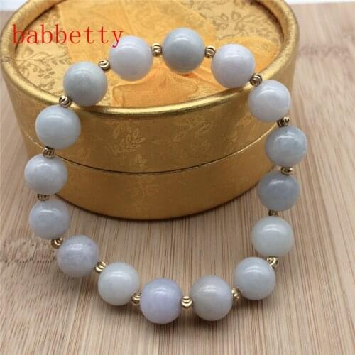 New natural jades round 10MM bead bracelets elastic rope