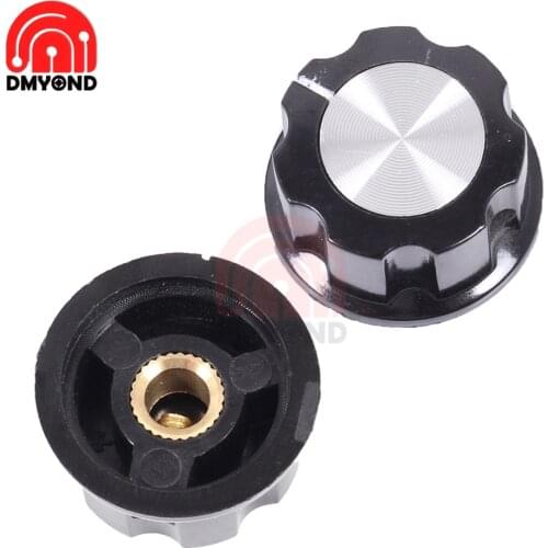 5pcs Knob Cap MF-A03 Pot Knob Bakelite Knob Potentiometer Knob Copper 27x16MM Knob Copper Core Inner Hole 6mm Potentiometer Hat