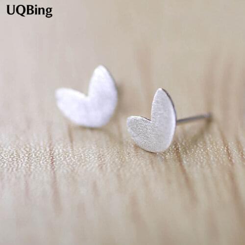 Free Shipping Fashion Plain Sterling 925 Silver Stud Earrings Silver Tree Buds Stud Earrings Jewelry Pendientes Brincos