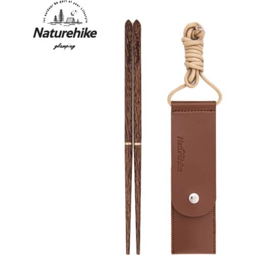 Naturehike Outdoor Camping Travel Picnic Folding Removable Wood Chopsticks