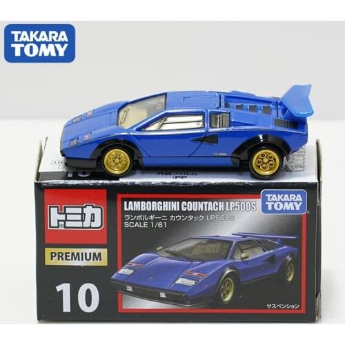 Takara Tomy Tomica Premium Lamborghini Countach LP500S Retro Vintage Alloy Diorama Car Model Collection Miniature Carro TP10 Toy