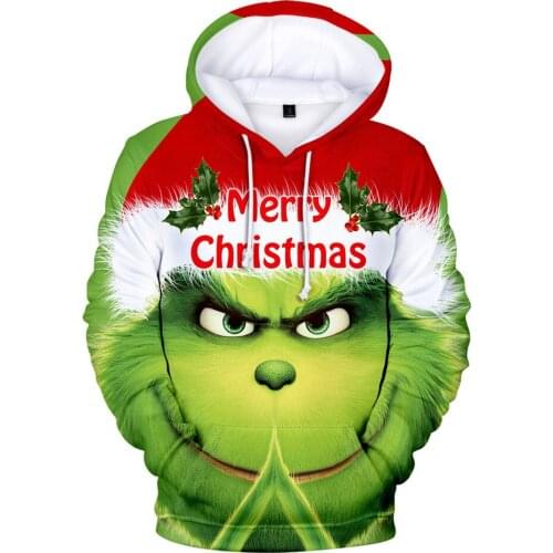 3D printing mens and womens long-sleeved sportswear hoodies, cute and fun clown pullovers, casual Harajuku style clothing