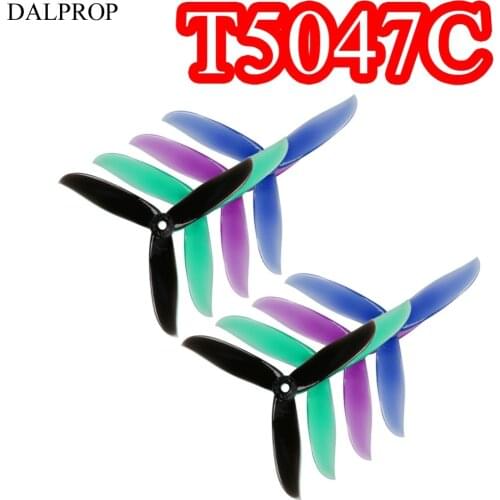 20pcs DALPROP CYCLONE T5047C T5047BN 5047 Tri-Blade 3 blade Propeller Compatible POPO System Propeller for FPV Racing Drone