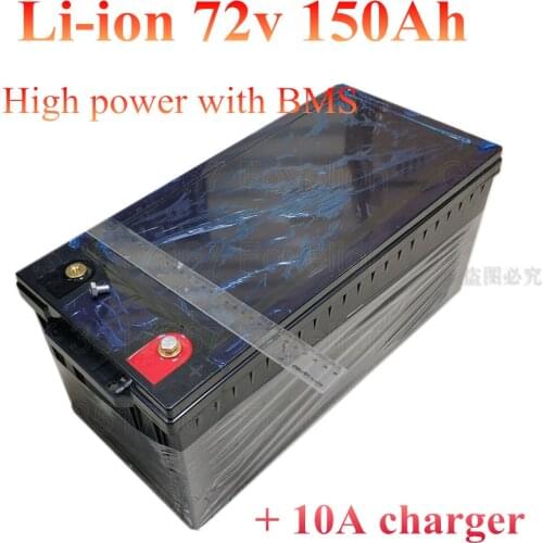 GTK waterproof li ion 72v 150Ah lithium ion battery 100A BMS for 7000w 6000W bike tricycle Forklift Motocycle AGV +10A charger