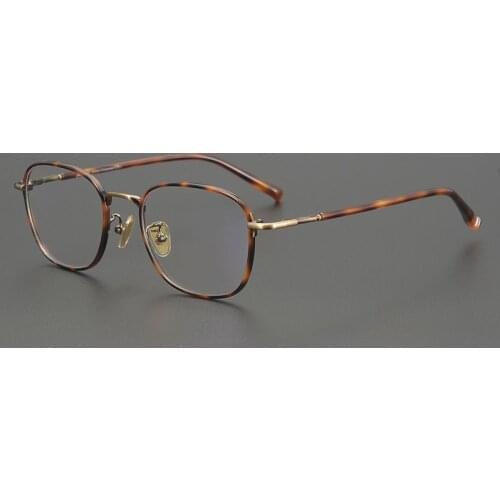 High Quality Brand Designer Acetate Glasses Frame Men Japanese Handmade Eyeglasses Women Literary Square-shaped Spectacles