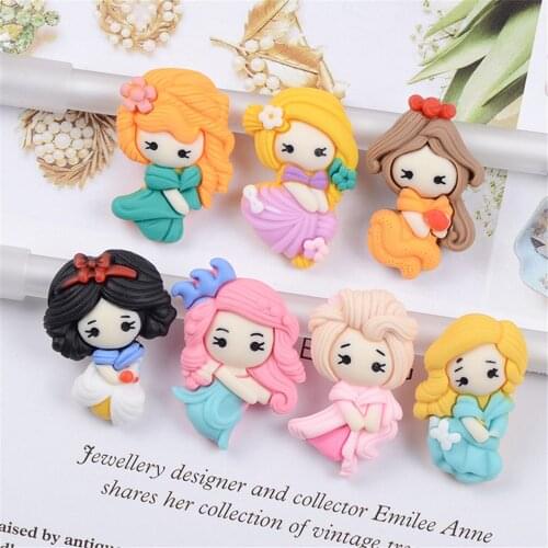10pcs Children Hair Jewelry Accessories Resin Flatback Kawaii Girl Resin Cabochon Accessory Cabochon Scrapbooking Filler Kawaii
