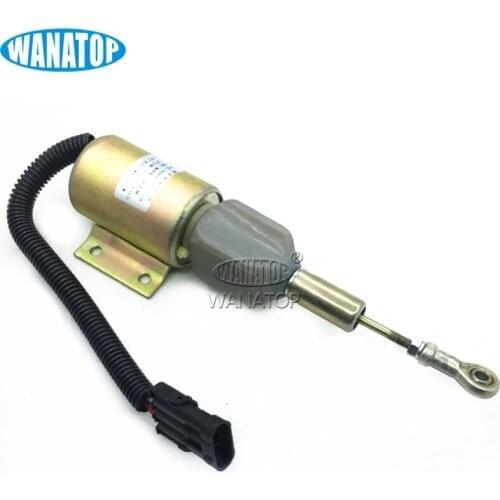 12V Shut Off Solenoid SA-4257-12 3926411 for Cummins 6CT Hitachi