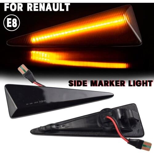 2Pcs Dynamic LED Side Marker Light Turn Repeater Lamps For Renault Espace MK4 Vel Satis Wind Avantime Megane 2 Scenic 2 Espace 4