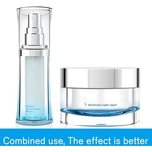 2 Pieces Original Face Serum Essence and Advanced Night Repair night Cream whitening anti aging Anti Wrinkle Skin Care