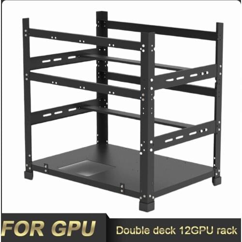 6 8 10 12 GPU Steel Open Miner Mining Frame Rig Case Kit for Up Crypto Coin Bitcoin Computer ETH Mineria Farm Housing