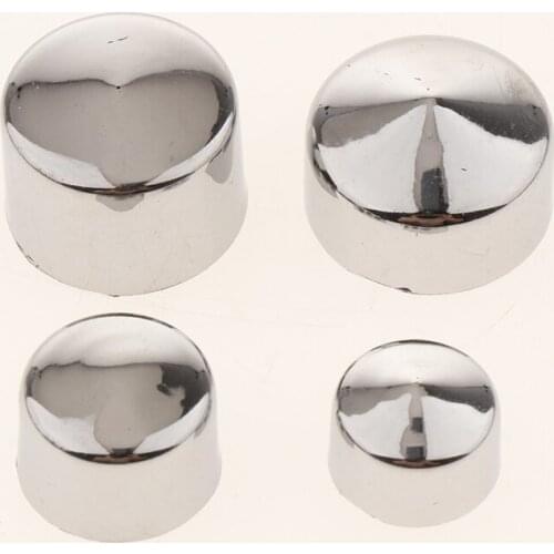 80-Piece CNC Motorcycle Chrome Bolt Topper Cap Nut Cover for Harley FLT/FLH