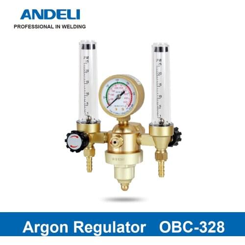 ANDELI Welding Gas Meter OBC-328 Argon Pressure Flow Regulator for TIG Welding Machine Argon Pressure Reducer