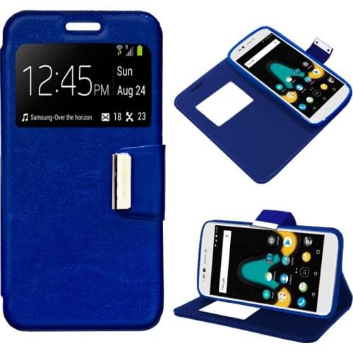 Case Flip Cover Wiko U Pulse Lite Blue