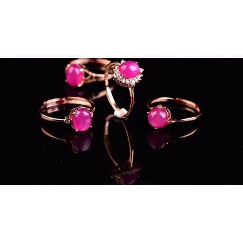 The most precious gems Burmese Truly nat nature Ruby Ring joyas de plata S925 silver jewelry gioielli aneis de namoro bague