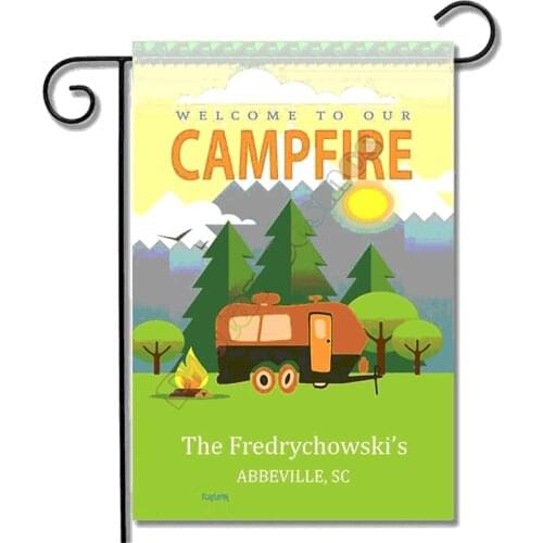 Garden Outdoor Flag Camping Personalized Campers 3D Full Printed Garden Flags Hanging House Decoration Double-sided Printing 04