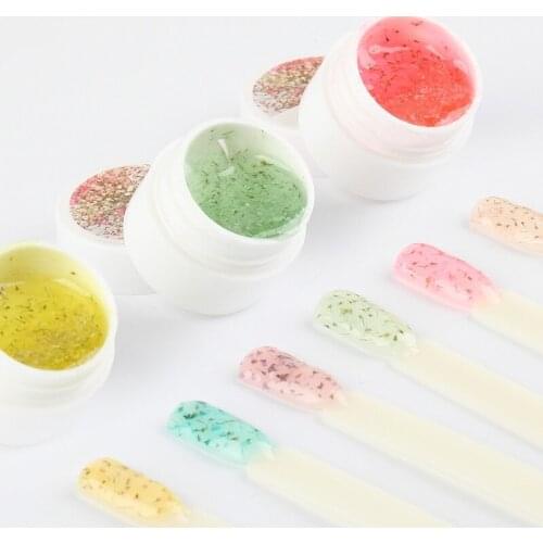 Gel Varnish Gel Nail Polish 5ML Natural Dried Flower Fairy Vernis Semi Permanent UV Nail Art Manicure Top Coat Design