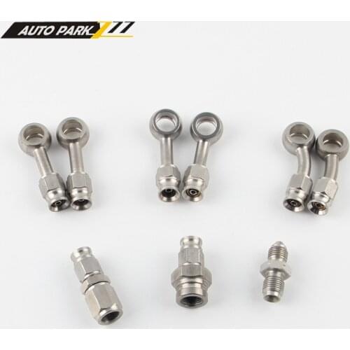 Auto motorcycle Motor Bike hydraulic PTFE brake hose stainless steel swivel banjo fitting turbo oil line Fitting AN3