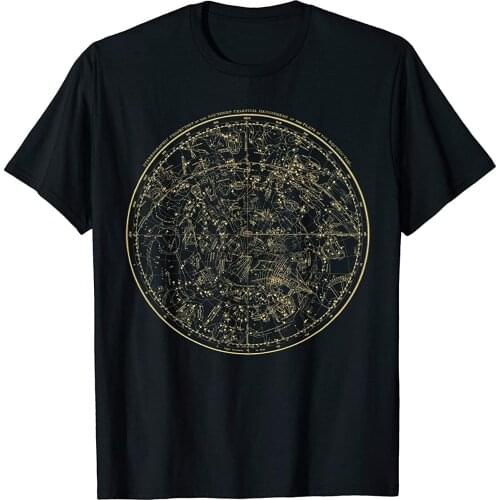 Constellations Map Astronomy Astrology Mythology T-Shirt