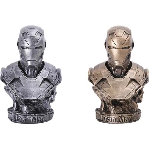 Marvel, Avengers, GK Resin Model 18CM Iron Man Bust Model, Cartoon and Film Figure, for Childrens Family