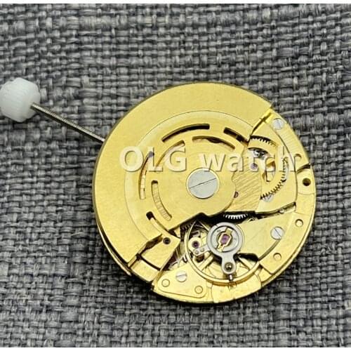 2813 Watch Movement Automatic Mechanical Watch Movement Replacement Part Accessory Gold with Plastic Box Watchmaker 8215 8205