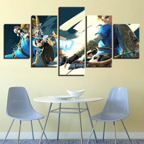 Modular Canvas HD Prints Posters Home Decor Wall Art Pictures 5 Pieces Anime Male female archer Paintings No Frame