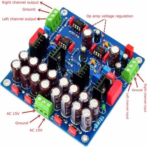 NE5532 M4 1000UF/25V Class A Power Supply Fever Preamp Finished Board YJ00403