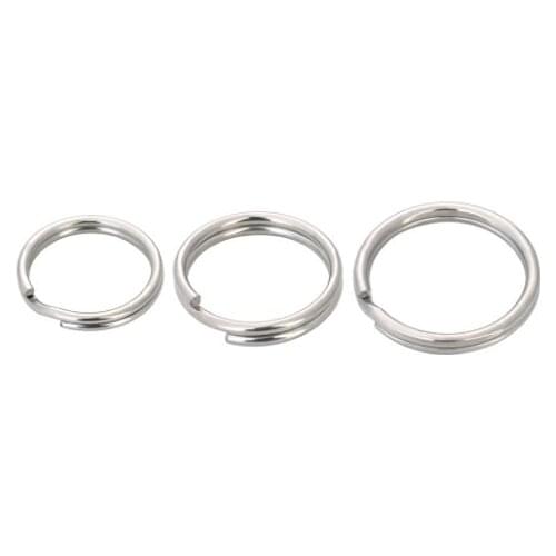 50pcs Key Holder Open Jump Rings Split Rings Double Loops Circle Keychain Ring Connectors for Jewelry Making Wholesale f5df