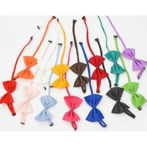 At ColSpecial Dog Cat Necklace Adjustable Strap for Clar Dogs Accessories Pet Dog Bow Tie Puppy Bow Ties Dog Pet Supplies